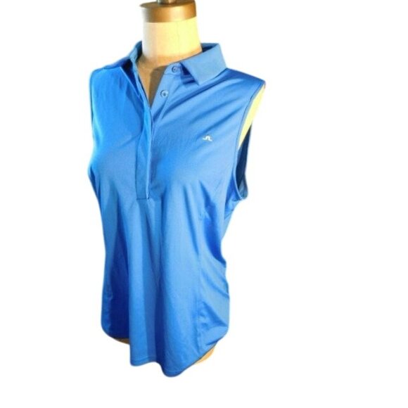 J. Lindeberg Size XL Collared Sleeveless Golf Shirt Ladies - Picture 2 of 2